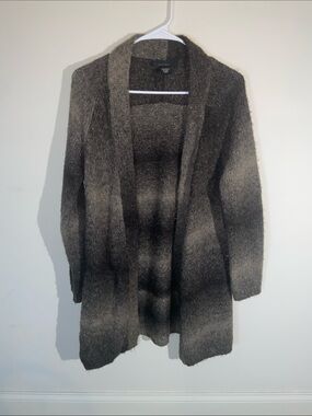Karen Kane Cozy Open-Front Women's Cardigan Sweater - Brown Ombre Size S